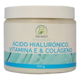 Crema Vitamina Colágeno Acido Hialurónico 400 Grs