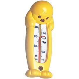 Empex TG-5204 Pukapuka Otter Floating Hot Water Thermometer, Made in Japan, Yellow