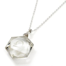 Shikui 479_7 Hexagram Star Crystal Constellation Necklace Libra September 23 - October 23 Natural Stone Crystal Power Stone, Stone