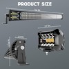 TERRAIN VISION Triple Row 52Inch 300W LED Light Bar 4x4Inch