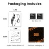 UBICA Semi Permanent Tattoo, 2 Sheets feather Tattoos(Airplane heart),Lasts 7-15