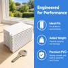KASURE 12 PCS Vertical Blind Weights, 89mm White Vertical Blinds