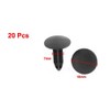 20 Pcs Black Plastic Rivet Protector Clips for Trim and
