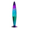 16 Inch Green Blue Purple Rainbow Glitter Lamp, 2 Bulbs,