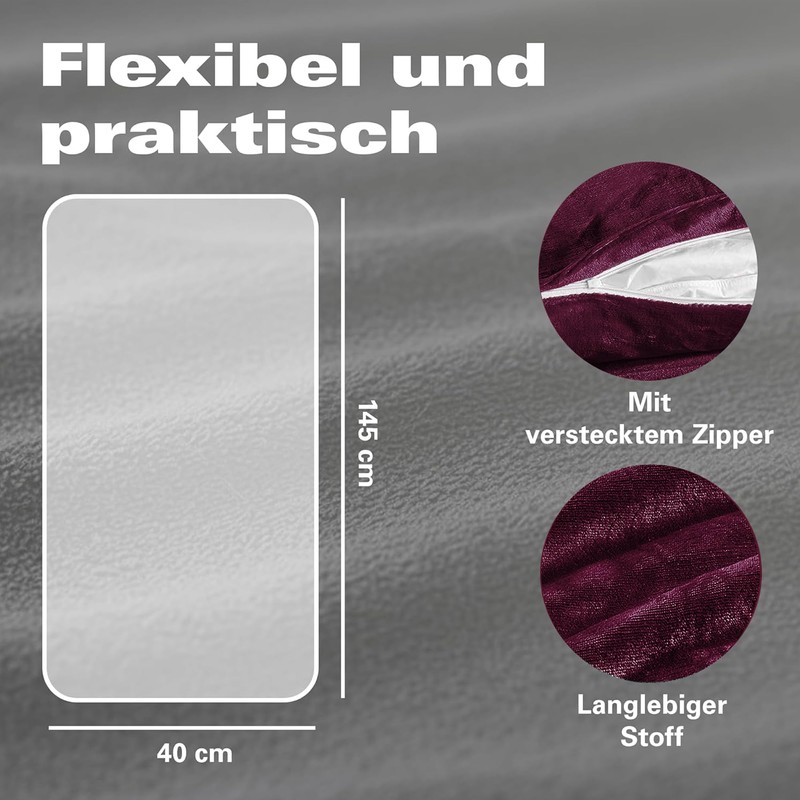 BaSaTex Cashmere Touch Cushion Cover, Cushion Covers, Side Sleepers, Nursing