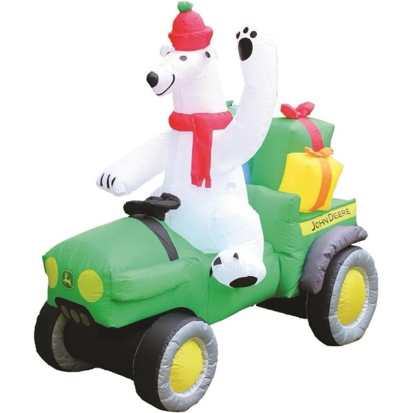 John Deere Gator Inflatable with Polar Bear