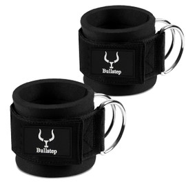 Bullstep Fußschlaufen Kabelzug Gepolstert für Glute und Beine, 2 Stück, Kickbacks Fußschlaufe, Ankle Straps Fußfesseln für Damen und Herren