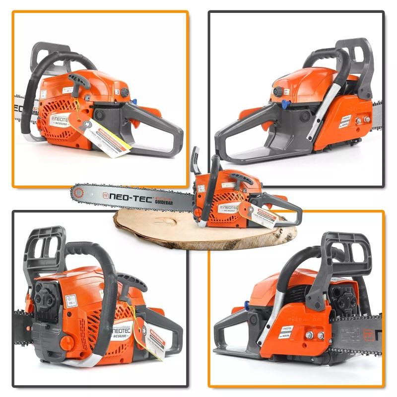 NEOTEC 62CC 2Stroke Gasoline Chainsaw 20" Bar Powered Engine Wood