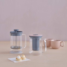 Brew It Press Tea Maker 0 7 L Grey/Rose