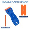 Plastic Razor Blade Scraper with Carry Case, 2 Pack Razor