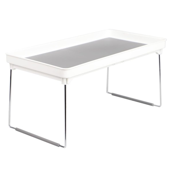 Home Basics Foldable Rubber Lined Plastic Kitchen Organizer Rack (1)