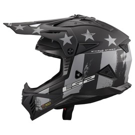 LS2 Helmets Gate II Full Face MX Motorcycle Helmet (Matte Battle Scar Tonal Gray/Black - Medium)