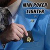 Jet Torch Lighter, Refillable Butane Playing Card Lighter, Exquisite Packaging,