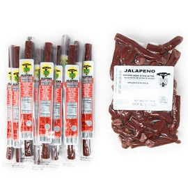 Jalapeno, Sogo Snacks, No Sugar, 100% Grass-fed & finished, Non-GMO Beef Sticks & Bites. No Nitrates, Gluten, Soy, Dairy, Nuts, Eggs, MSG. Keto & Paleo Friendly (Jalapeno, 24 Sticks &16-oz Bites)