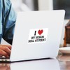 CafePress I Love My Honor Roll Student Rectangle Sticker Rectangle
