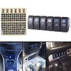 eFuncar 6PCS Rocker Switches 12 volt 4Pin SPST 20A/12V 10A/24V