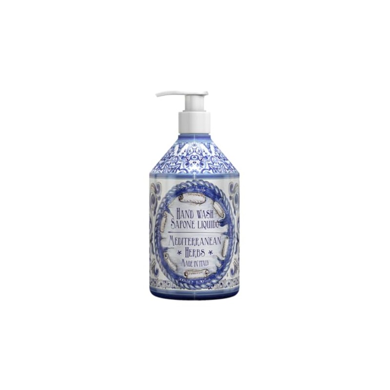 Sanwa Trading Rudy Le Maioliche Liquid Soap Mediterranean Herbs Mediterranean