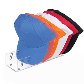 Kanxinr 2024 NEW Hat Organizer for Baseball Caps:Acrylic Hat Stand for Baseball Caps Display and Organizer for Ball Cap，Suitable for Bedroom, Closet, Dresser (1PCS)