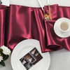 BEAMARKER 2 Pack Satin Table Runner 12 x 108 Inch