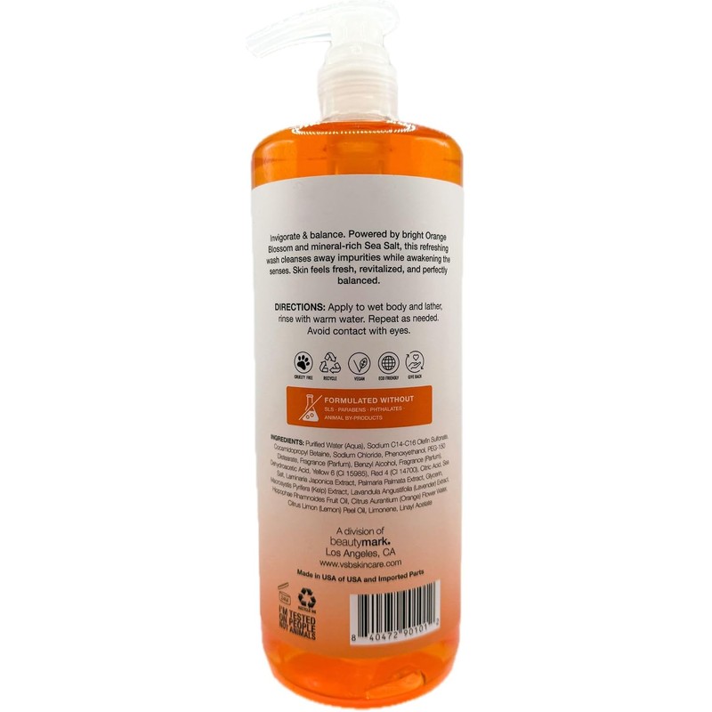 Vitamins And Sea Beauty Orange Blossom Body Wash Invigorating &