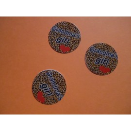 Unbranded Pre Cut One Inch Bottle Cap Images PANTHER PRINT GRAMDMA GIRL Free Shipping - photo, 15 images