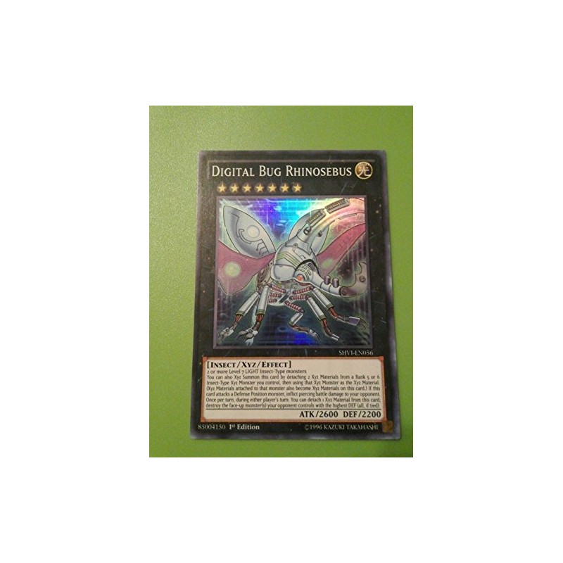 Yu-Gi-Oh! - Digital Bug Rhinosebus SHVI-EN053 Super Rare 1st Edition