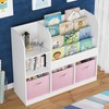 TREATLIFE HOME Organize Kids' Space with Multifunctional Bookcase and Bookshelf,