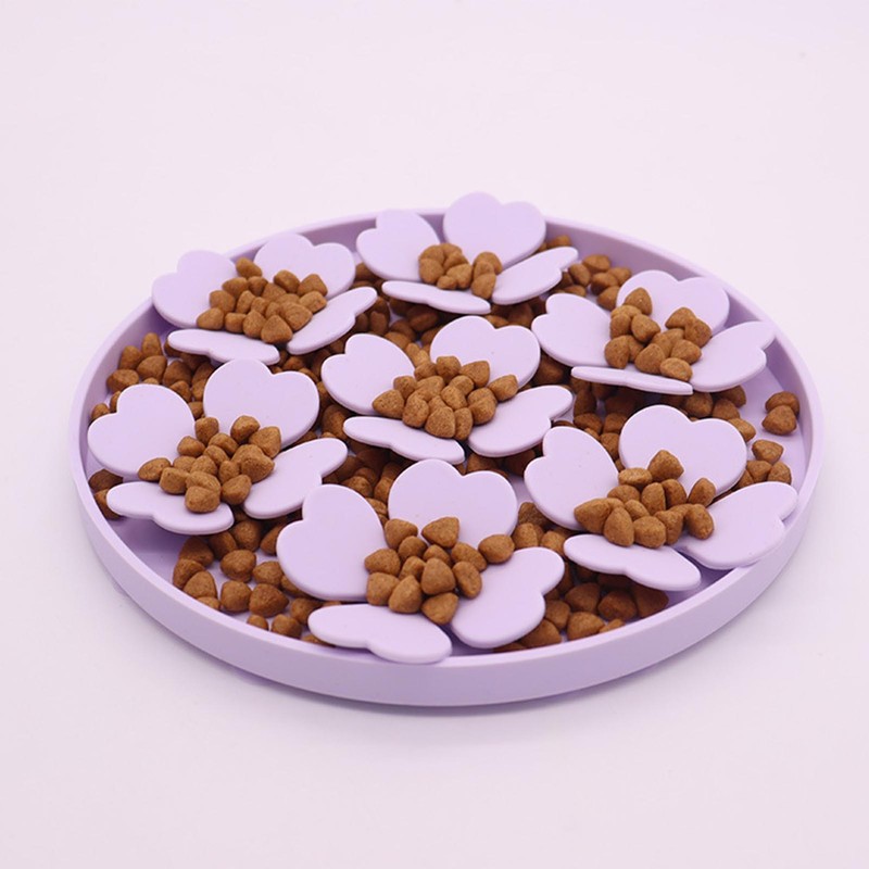 Cat Pet Silicone Slow Food Mat with Suction Cup Cat