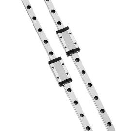 Generic 2팩 3D 프린터 및 CNC 기계용 2pcs MGN9H 선형 베어링 슬라이딩 캐리지 블록이 있는 200mm 레일 가이드 [MGN9-H] [250mm/9.84inch] 2-Pack 200mm Rail Guide with 2pcs MGN9H Linear Bearing Sliding Carriage Block for 3D Printer and CNC Machine [MGN9-H] [250mm/9.84inch]