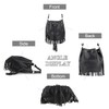 Jywmsc Women's Fringe Tassel Shoulder Bag Leisure Boho Bucket Shoulder