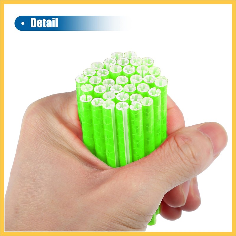 BULLSPANN 36 Pcs Green Bicycle Reflector Reflective Version Durable ABS