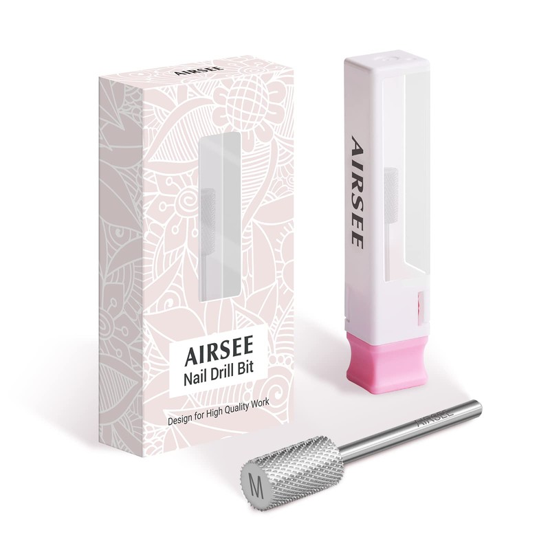 AIRSEE Tungsten Carbide Acrylic Nail Drill Bit Efile Electric File