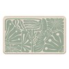 Koesus Boho Abstract Floral Door Mat, Moody Sage Green Botanical