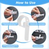 2 Packs Clear Cable Organizer Boxes with 20 PCS Cable