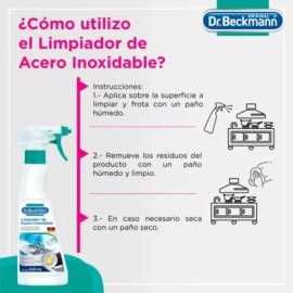 Dr. Beckmann Limpiador De Acero Inoxidable Dr. Beckmann 250 Ml