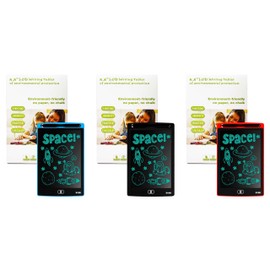 Paquete De 3 Piezas De Pizzaron Magico LCD 8.5 Tipo Tablet (Multicolor)