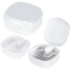 Zikenis Denture Box with Strainer, Braces Box, Denture Box, Portable