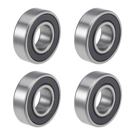 sourcing map Pack of 4 Deep Groove Ball Bearings 99502H-2RS 5/8 Inch Inner Diameter 1-3/8 Inch Outer Diameter 11 mm Bore Double Sealed Chrome Steel Z2