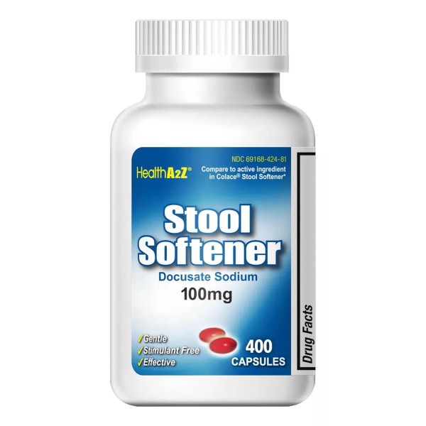 Stool Softner Laxante 400 Capsulas Premium Suave Fiable Efectivo Eg L25