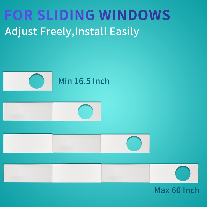 Portable AC Window Vent Kit - Complete Air Conditioner Window