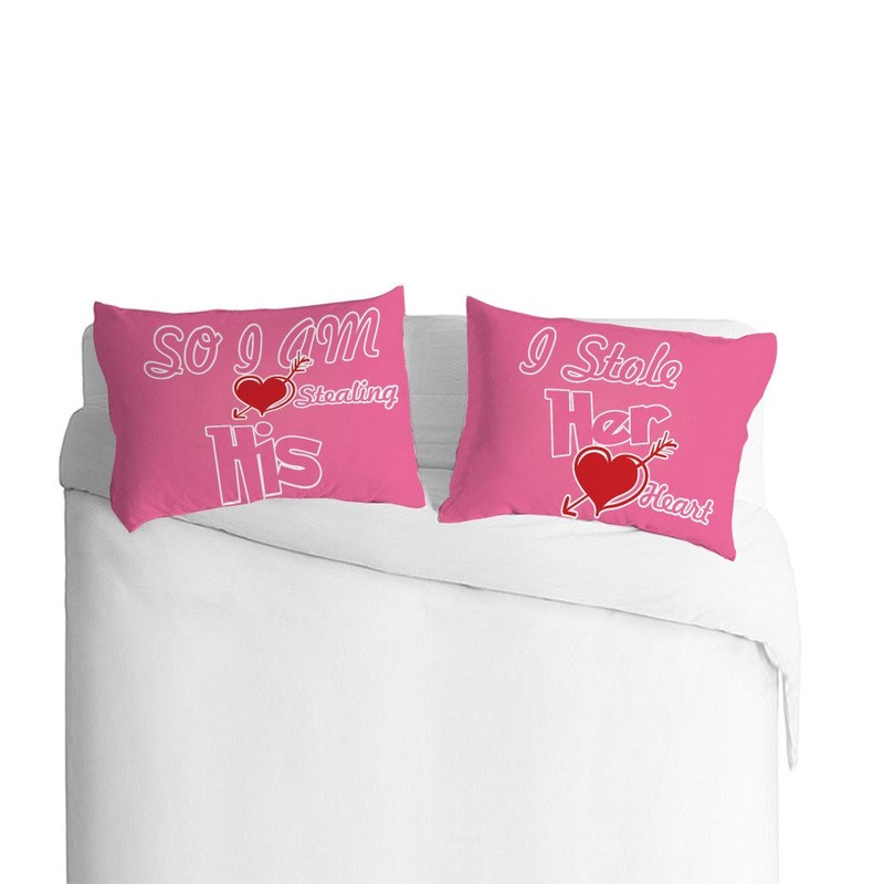 The Purple Tree Designer Couple Pillow Covers (2 Pieces)