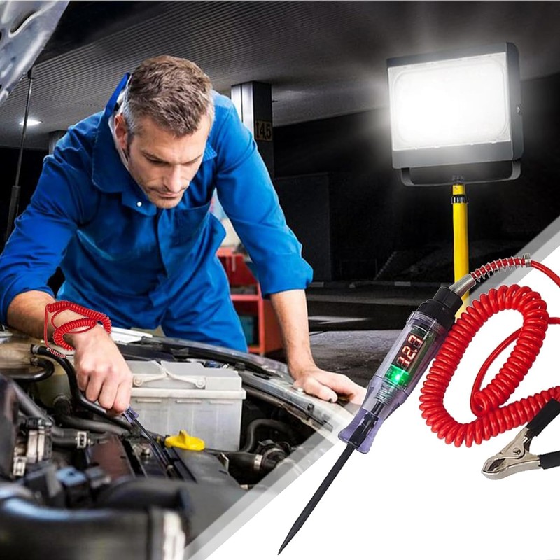 Circuit Tester, 3-70v Dc Voltage Tester with Digital Test Light