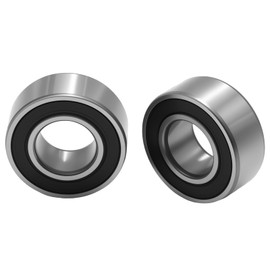 VIKKSAER 2Pcs 25-1394 Silver Wheel Bearing Seal, Replacement for Harley Davidson Road King Electra Glide Street Glide Fat Boy Heritage Softail Night Rod 1999-2008