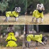 AIMYDOG Dog Raincoat, Waterproof Dog Rain Jacket with Calming Hood,