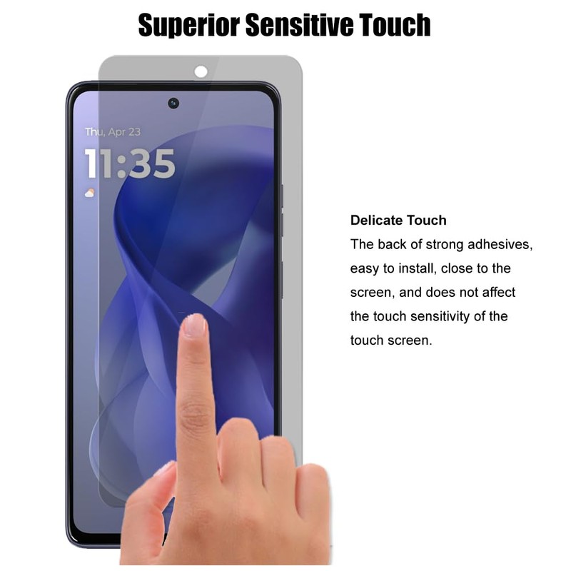 3 Pack Lens & Privacy Screen Protector for Motorola Moto