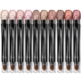 【Hot】LUXAZA 6PCS / 10PCS Eyeshadow Stick,Shimmer And Matte Brown Metallic Cream Eyeshadow Pencil Crayon with Smudge-proof & Waterproof, Eye Brightener Stick Cream Eyeshadow Stick Set Makeup Cosmetic:_[ Valentine's Day ] Love's Gifts