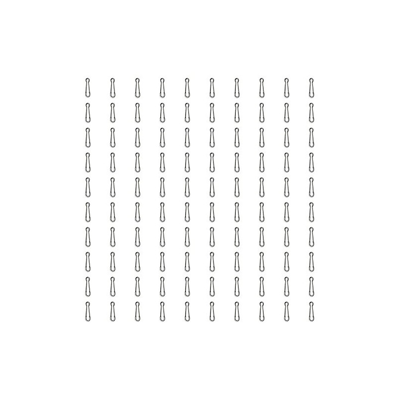 Orurdo qb500037a06n01 Snap Hawaii Hook #6 50 Pieces Chrome Black