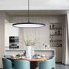 MADEM Modern LED Pendant Light 23.6'' Disc Chandelier Hanging Lighting