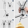 SimCoker Whipped Cream Dispenser,Aluminum 500ml Whipped Cream Maker,3 Decorating Nozzles,1