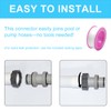 hicoosee Pack of 2 Pool Hose Connectors 38 mm with